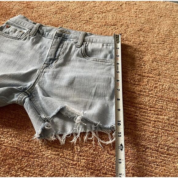 Hudson Gracie Cutoff Jean Shorts Size 24 Light Wash Distressed Raw Hem - Picture 7 of 10